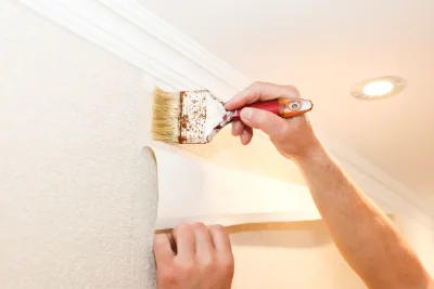 Pose de papier peint aux Adrets-de-l'Estérel — revêtements muraux et toiles de verre